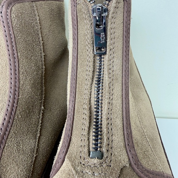 UGG Women Cityfunc Zip Water-Resistant Platform Bootie Hickory Suede Size 9 New - Picture 8 of 15